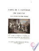 Carta de S. Santidad Pio Papa VII a D. Justo Pastor Perez