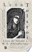 Carta de Tolstói a M. E. Zdziekhovsky (Sobre el patriotismo)