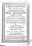 Carta pastoral del ilustrissimo y reuerendissimo señor don Francisco Valero y Lossa, Arzobispo de Toledo ...