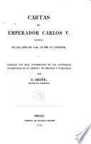 Cartas al emperador Carlos V...