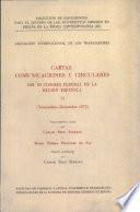 Cartas, comunicaciones y circulares del III Consejo Federal de la Región Española