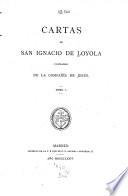 Cartas de San Ignacio de Loyola, Fundador de la Compañia de Jesus
