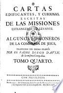 Cartas edificantes y curiosas escritas de las missiones estrangeras de Levante