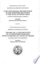 Case Concerning Delimitation of the Maritime Boundary in the Gulf of Maine Area (Canada/United States of America)