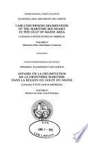 Case Concerning Delimitation of the Maritime Boundary in the Gulf of Maine Area: Memorial of the United States of America