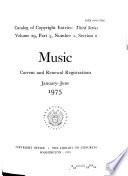 Catalog of Copyright Entries