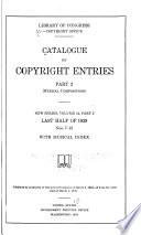 Catalog of Copyright Entries