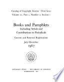 Catalog of Copyright Entries. Third Series