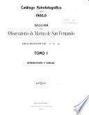 Catálogo astrofotográfico para 1900, 0, sección del Observatorio de Marina de San Fernando, declinación de -3o a -9o