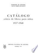 Catálogo crítico de libros para niños, 1957-1960