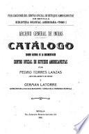 Catálogo, cuadro general de la documentación