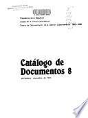 Catálogo de documentos: Noviembre-diciembre de 1985