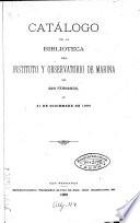 Catálogo de la Biblioteca del Instituto y Observatorio de Marina de San Fernando