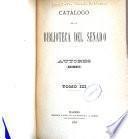Catálogo de la biblioteca del Senado. Autores: Anónimos. Apéndice 2