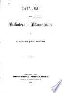 Catálogo de la biblioteca i manuscritos de D. Benjamin Vicuña Mackenna