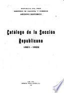 Catálogo de la sección republicana