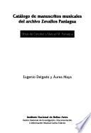 Catálogo de manuscritos musicales del archivo Zevallos Paniagua