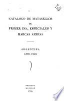 Catálogo de matasellos de primer dia, especiales y marcas aéreas