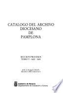 Catálogo del archivo diocesano de Pamplona: 1622-1634