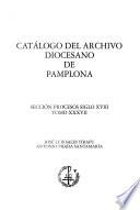 Catálogo del Archivo Diocesano de Pamplona