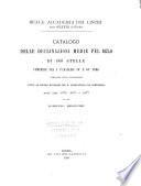 Catalogo delle declinazioni medie pel 1875,0 di 1463 stelle comprese fra i paralleli 20° e 64° nord compilato sulle osservazioni fatte al circolo merdiano del R. Osservatorio del Campidoglio negli anni 1875, 1876 e 1877