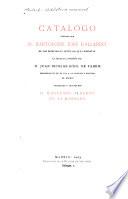 Catálogo formado por d. Bartolomé José Gallardo de los principales artículos que componían la selecta librería
