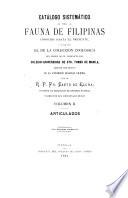 Catálogo sistemático de toda la fauna de Filipinas: Articulados