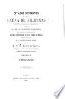 Catálogo sistemático de toda la fauna de Filipinas: Articulados