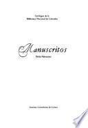 Catálogos de la Biblioteca Nacional de Colombia: Manuscritos