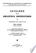 Catálogos de la Biblioteca Universitaria