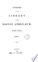 Catalogue ... 1807-1871