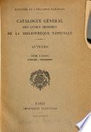 Catalogue général des livres imprimés de la Bibliothèque nationale