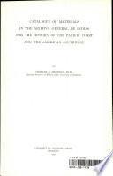 Catalogue of Materials in the Archivo General de Indias for the History of the Pacific Coast and the American Southwest
