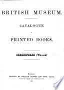 Catalogue of Printed Books