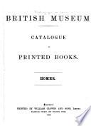 Catalogue of Printed Books