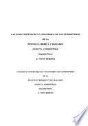 Catalogue systématique et synonmique des lepidoptères de la Péninsule Ibérique ...