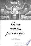 Cena con un perro rojo