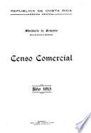 Censo comercial. Año 1915