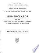 Censo de la población y de las viviendas de España de 1960