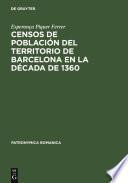 Censos de población del territorio de Barcelona en la década de 1360