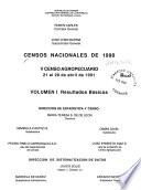 Censos nacionales de 1990: Resultados básicos
