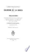 Centenario de Calderon de la Barca