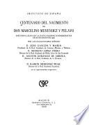 Centenario del nacimiento de don Marcelino Menéndez y Pelayo
