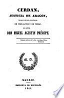 Cerdan, justicia de Aragon. Drama en tres actos
