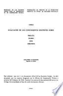 Chile, evaluación de los conocimientos existentes sobre: Evaluación de los conocimientos existentes sobre perlita, plomo, zinc, zirconio