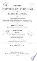 Chitty's Treatise on Pleading and Parties to Actions