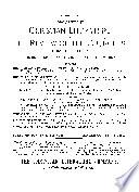 Christian Literature and Review of the Churches