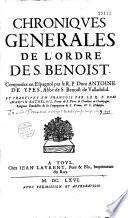 Chroniques générales de l'Ordre de S. Benoist