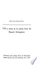 Cielo y tierra en la poesía lírica de Manuel Altolaguirre