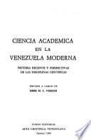 Ciencia académica en la Venezuela moderna